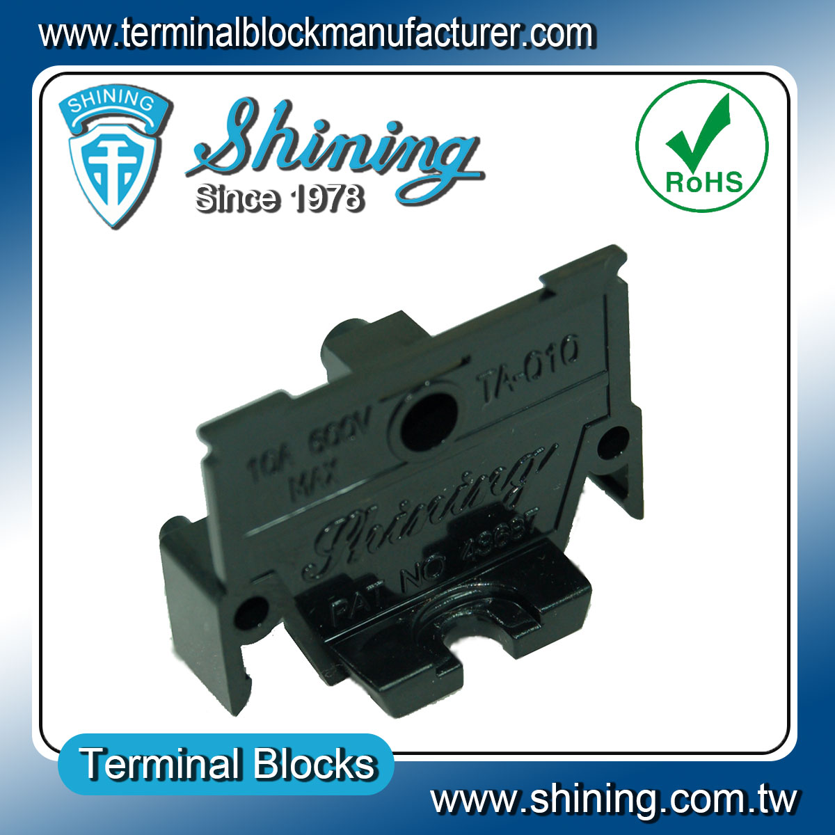 TA-010 Din Rail Mounted Terminal Block-Back