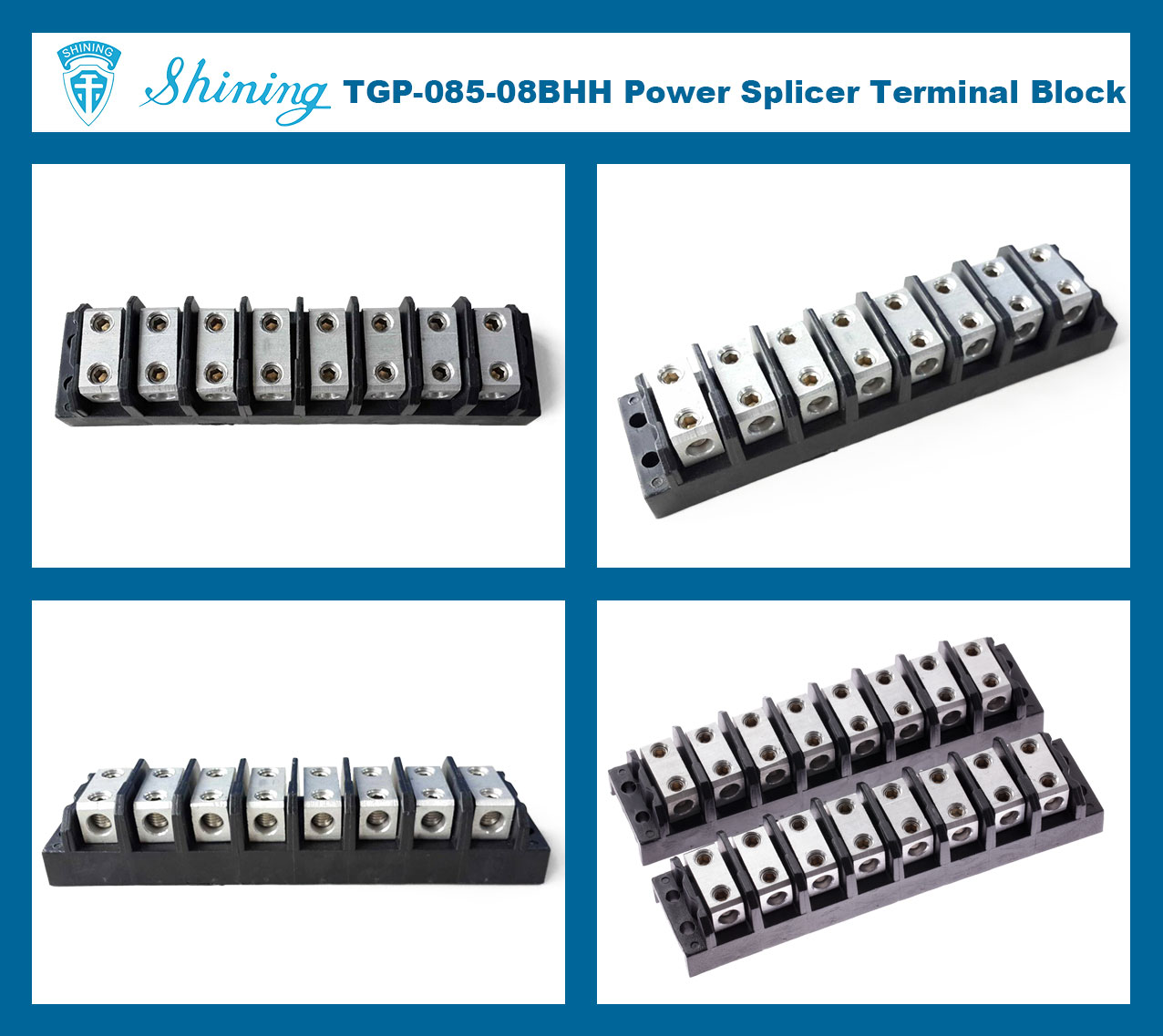 TGP-085-08BHH 600V 85A 8 Pin Power Splicer Terminal Block